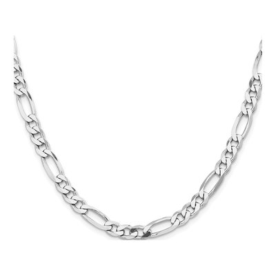 Sterling Silver 6.5mm Figaro Chain – view 2