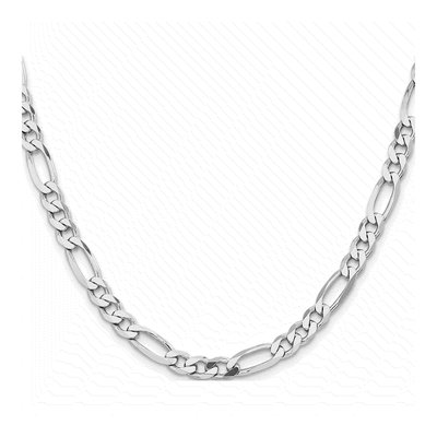 Sterling Silver 6.5mm Figaro Chain – view 3