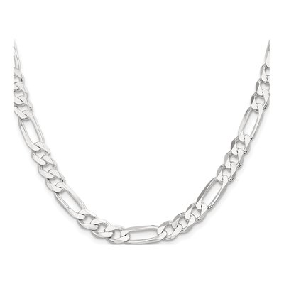 Sterling Silver 7.5mm Figaro Chain – view 2