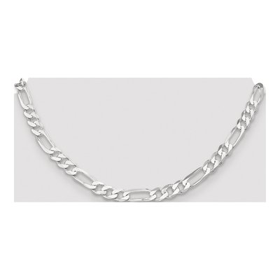 Sterling Silver 7.5mm Figaro Chain – view 4
