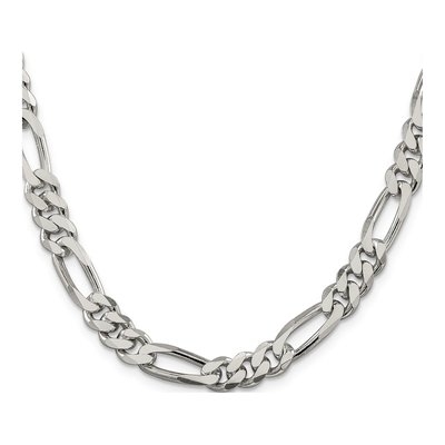 Sterling Silver 8mm Figaro Chain – view 2