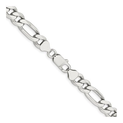 Sterling Silver 8mm Figaro Chain – view 3