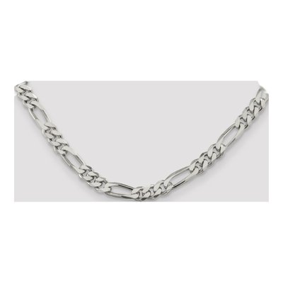 Sterling Silver 8mm Figaro Chain – view 4