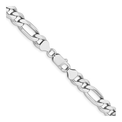 Sterling Silver 7.75mm Figaro Chain – view 3