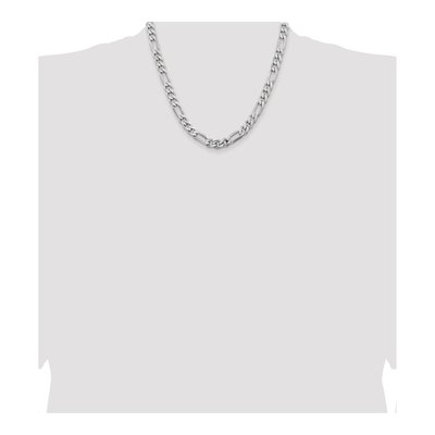 Sterling Silver 7.75mm Figaro Chain – view 4