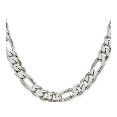 Sterling Silver 10.75mm 24-Inch Figaro Chain – view 2