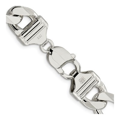 Sterling Silver 13.5mm Figaro Chain – view 3