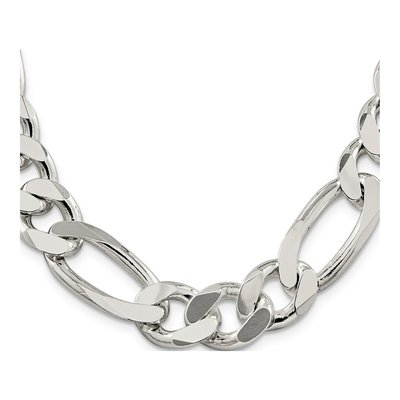 Sterling Silver 15mm Figaro Chain – view 2