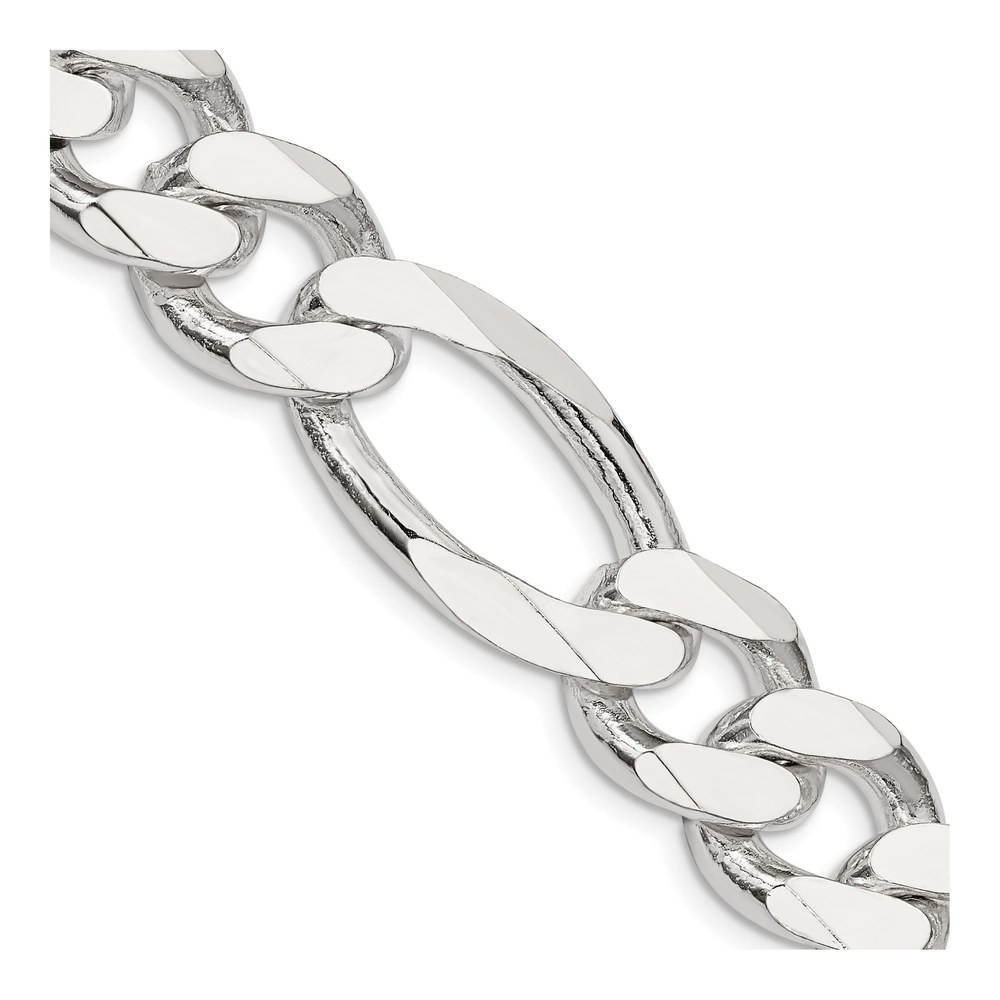 Sterling Silver 15mm Figaro Chain