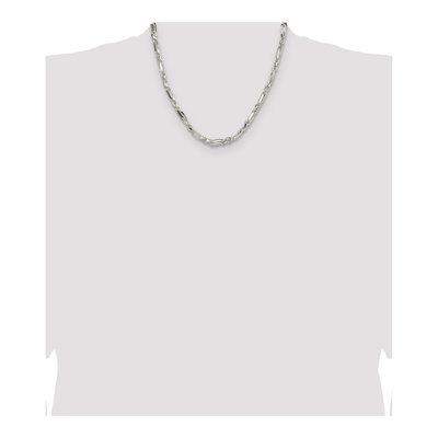 Sterling Silver 4.75mm Diamond-Cut Figarope Chain – view 4