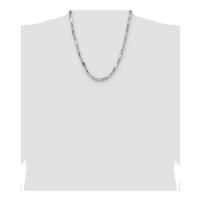 Sterling Silver 4.75mm Diamond-Cut Figarope Chain – view 4