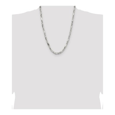Sterling Silver 4.75mm Diamond-Cut Figarope Chain – view 4