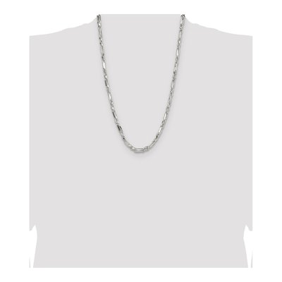 Sterling Silver 4.75mm Diamond-Cut Figarope Chain – view 4