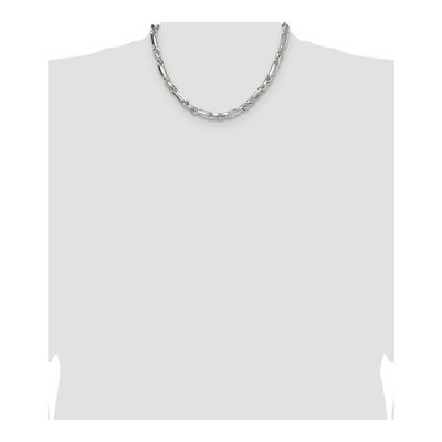 Sterling Silver 6mm Diamond-Cut Figarope Chain – view 4