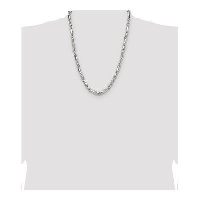 Sterling Silver 6mm Diamond-Cut Figarope Chain – view 4