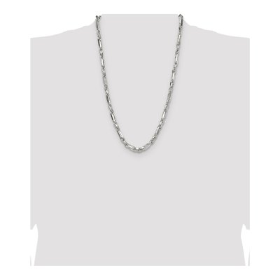 Sterling Silver 6mm Diamond-Cut 26-Inch Figarope Chain – view 4