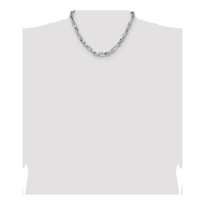 Sterling Silver 7mm Diamond-Cut Figarope Chain – view 4
