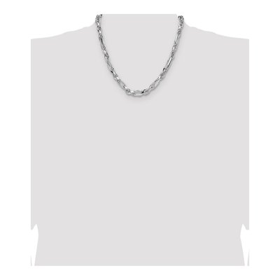 Sterling Silver 7mm Diamond-Cut Figarope Chain – view 4
