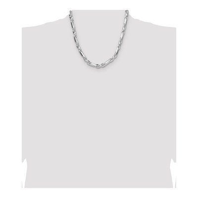 Sterling Silver 8mm Diamond-Cut Figarope Chain – view 4