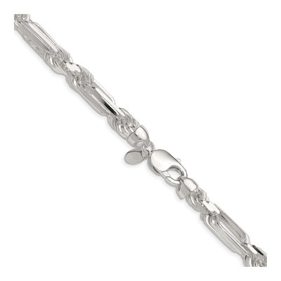 Sterling Silver 8mm Diamond-Cut Figarope Chain – view 3