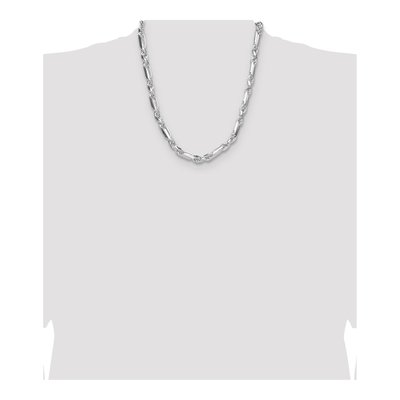 Sterling Silver 8mm Diamond-Cut Figarope Chain – view 4