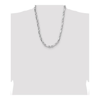 Sterling Silver 8mm Diamond-Cut Figarope Chain – view 4