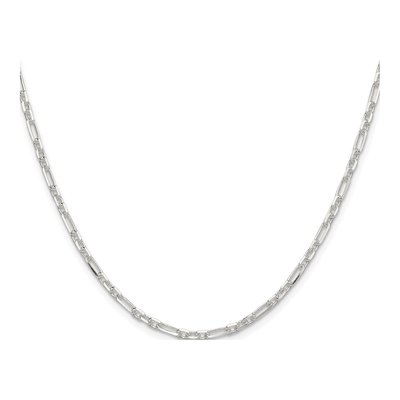 Sterling Silver 3mm Diamond-Cut Cable Chain – view 2