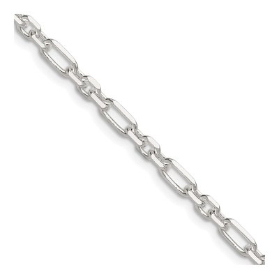 Sterling Silver 4mm Diamond-Cut Cable Chain
