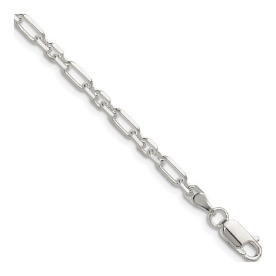 Sterling Silver Diamond-Cut Cable Chain Bracelet