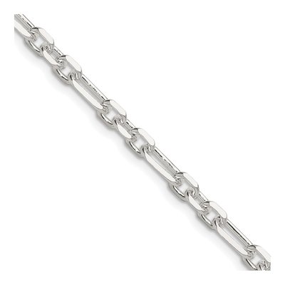 Sterling Silver 4.5mm Diamond-Cut Cable Chain