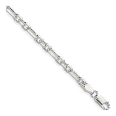 Sterling Silver 4.5mm Diamond-Cut Cable Chain Bracelet