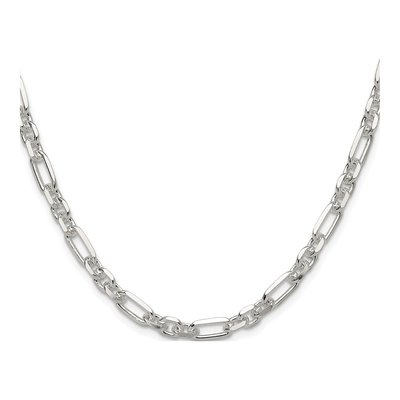 Sterling Silver 6mm Diamond-Cut Cable Chain – view 2