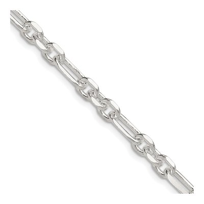 Sterling Silver 6mm Diamond-Cut Cable Chain