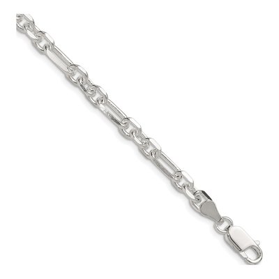 Sterling Silver 6mm Diamond-Cut Cable Chain Bracelet