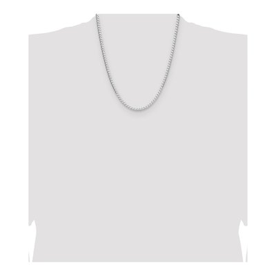 Sterling Silver 3.25mm Diamond-Cut Square Curb Chain – view 4