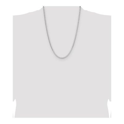 Sterling Silver 3.25mm Diamond-Cut Square Curb Chain – view 4