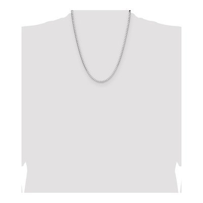 Sterling Silver 3.25mm Diamond-Cut Square Curb Chain – view 4