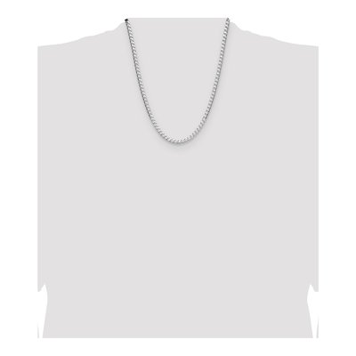 Sterling Silver 4mm Diamond-Cut Square Curb Chain – view 4