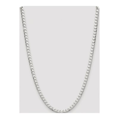 Sterling Silver 5mm Diamond-Cut Square Curb Chain – view 4