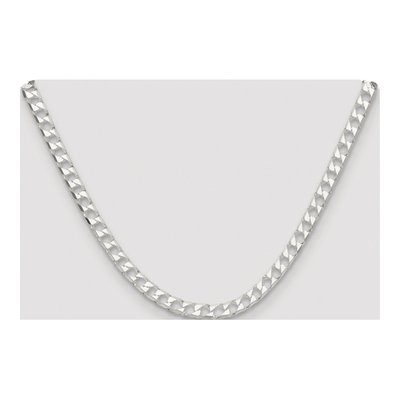 Sterling Silver 5.75mm Diamond-Cut Square Curb Chain – view 4