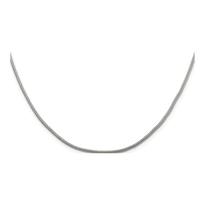 Sterling Silver 1.25mm Diamond-Cut Round Franco Chain – view 2