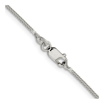 Sterling Silver 1.25mm Diamond-Cut Round Franco Chain – view 3