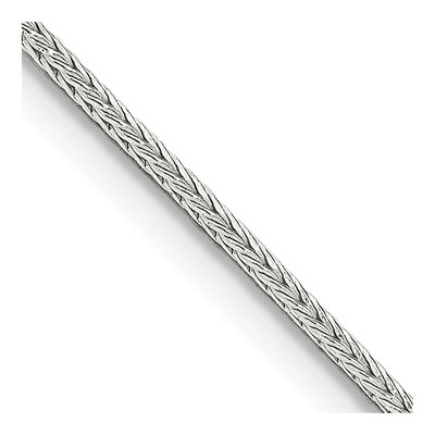 Sterling Silver 1.25mm Diamond-Cut Round Franco Chain