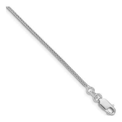 Sterling Silver 1.25mm Diamond-Cut Round Franco Chain