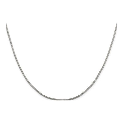 Sterling Silver 1.25mm Diamond-Cut Round Franco Chain – view 2