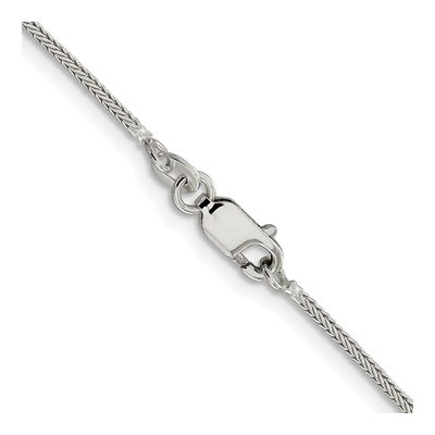 Sterling Silver 1.25mm Diamond-Cut Round Franco Chain – view 3