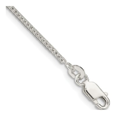 Sterling Silver 1.45mm Diamond-Cut Round Franco Chain Bracelet