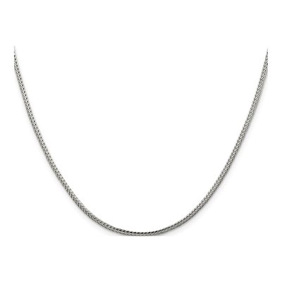 Sterling Silver 2mm Diamond-Cut Round Franco Chain – view 2