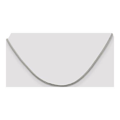 Sterling Silver 2mm Diamond-Cut Round Franco Chain – view 4