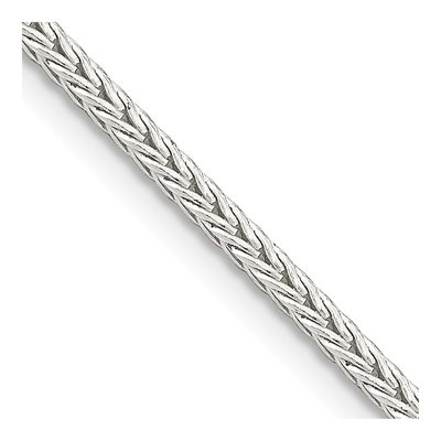 Sterling Silver 2mm Diamond-Cut Round Franco Chain